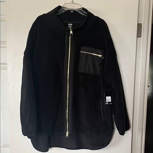 Avia Black Sherpa Jacket